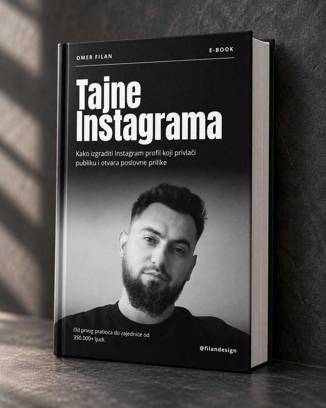 Naslovnica digitalnog e-booka Tajne Instagrama, Omer Filan